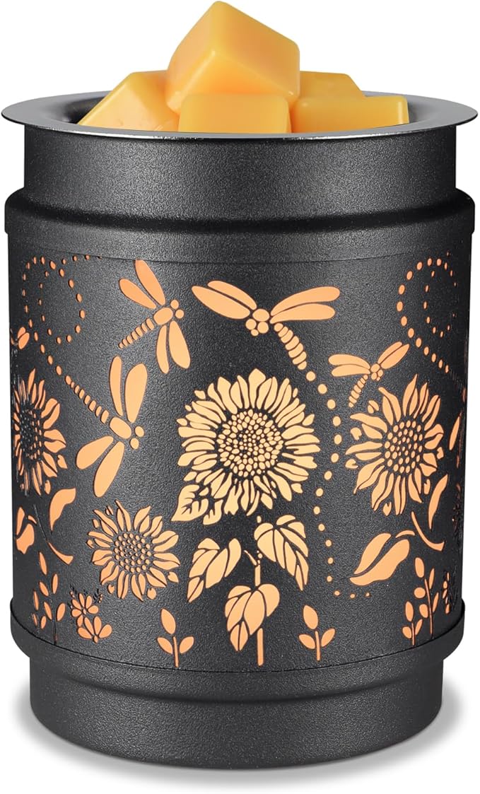 kobodon Wax Melt Warmer Metal Wax Warmer for Scented Wax Electric Fragrance Candle Oil Burner 2 in 1 Wax Melts as Gifts fo...