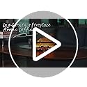 Essential Oil Diffuser, Fireplace Flame Oil Diffuser - Aromatherapy Aroma Humidifier, Upgrade 7 Colors Noiseless Remote Co...