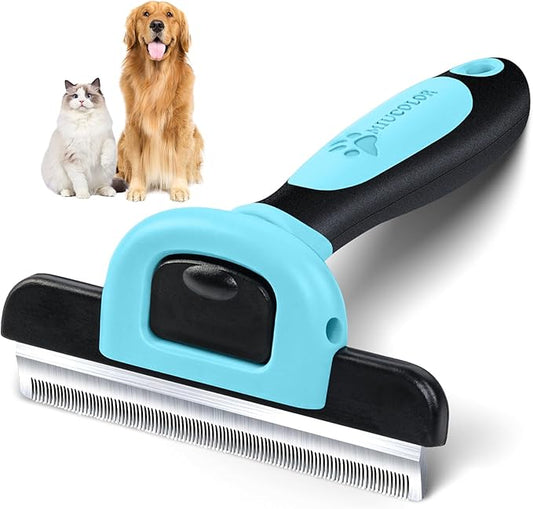 MIU COLOR Pet Grooming Brush, Deshedding Tool for Dogs & Cats, Effectively Reduces Shedding by up to 95% for Short Medium ...