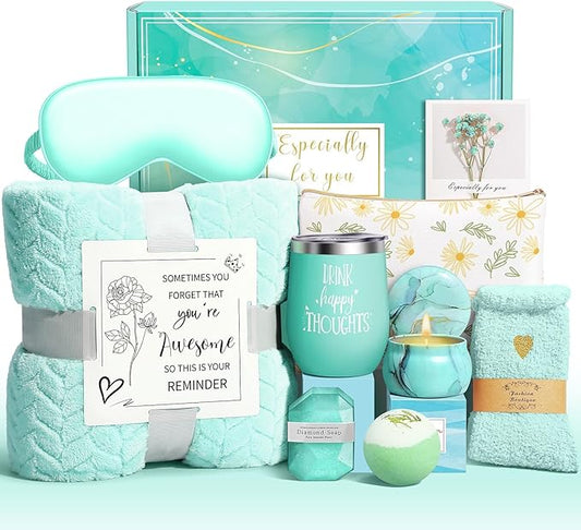 Mothers Day Birthday Gifts for Women Mom Grandma Wife Daughter Gift Basket, Happy Birthday Gifts for Women Mom Wife Best F...