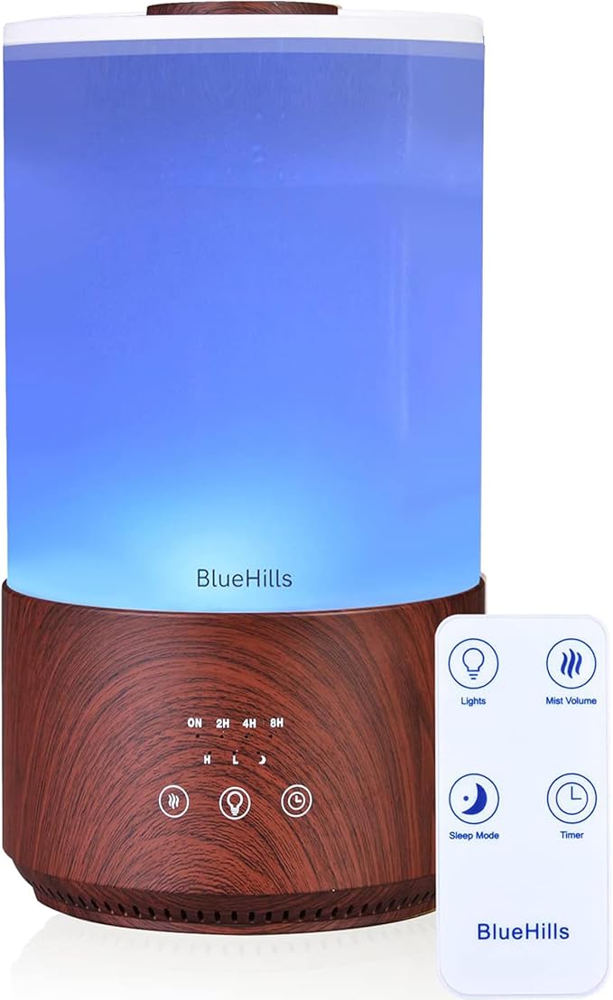 BlueHills Premium 4000 ml Tall Essential Oil Diffuser 4L 4 Liter 50 Hour Run with Remote Timer Aroma Humidifier 1 Gallon B...