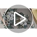 Piklado Faux Arch Flower Swag Set of 2 for Wedding Welcome Signs Floral Swag Wedding Reception Ceremony Signs Decor (White)