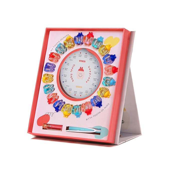 ONCEBABY Tooth Fairy Box for Girls, First Tooth Keepsake Box for Kids, Tooth Boxes Saver & Holders for Lost Teeth