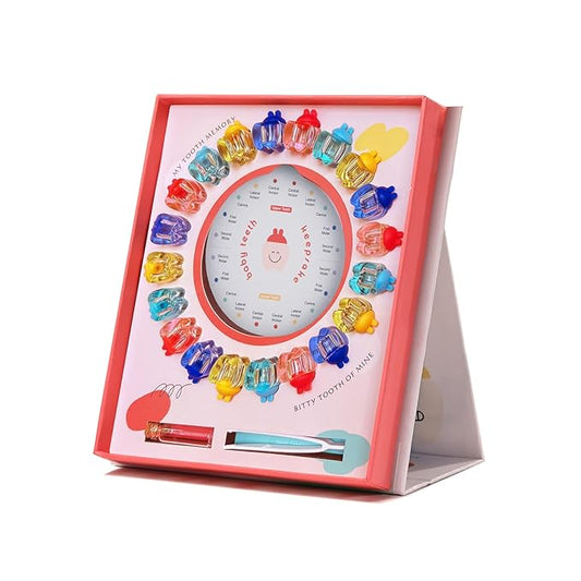 ONCEBABY Tooth Fairy Box for Girls, First Tooth Keepsake Box for Kids, Tooth Boxes Saver & Holders for Lost Teeth