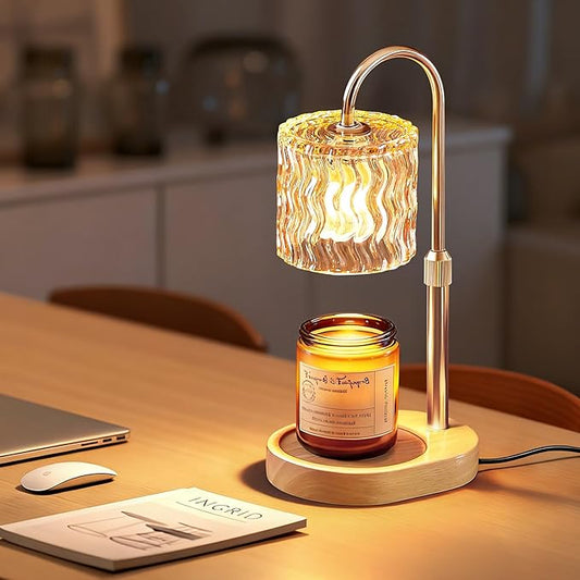 Homelist Candle Warmer Lamp with Timer, Height Adjustable Candle Lamp, Home Decor, Wax Melt Warmer for Birthday Chrismas H...