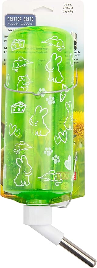 Lixit® Critter Bright Water Bottles for Hamsters, Rabbits, Chinchillas, Ferrets, Guinea Pigs and Other Small Animals - Mad...
