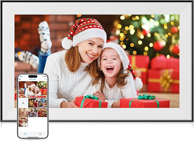 Dragon Touch 15.6 Inch Large Digital Picture Frame - WiFi Digital Photo Frame with 32GB Storage, FHD 1080P Touch Screen, A...