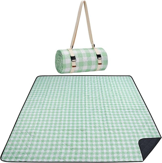 WILLOW WEAVE Picnic Blanket, 80''x80'' Waterproof Outdoor Blankets, Picnic Mat Washable for Beach, Picnic Blankets for Cam...