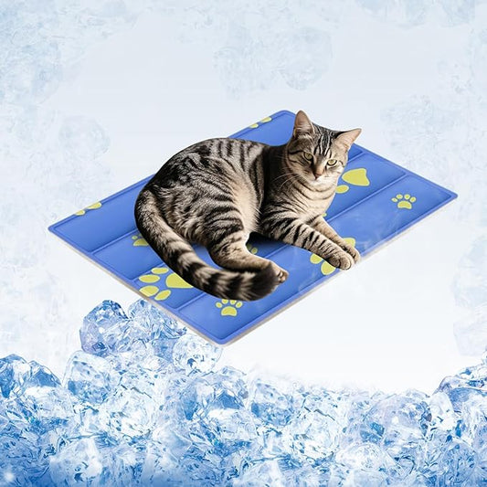 Cooling Dog Bed, Premium Pet Cooling Mat Waterproof & Scratch-Resistant, Non-Slip Summer Essential for Dogs Cats, Foldable...