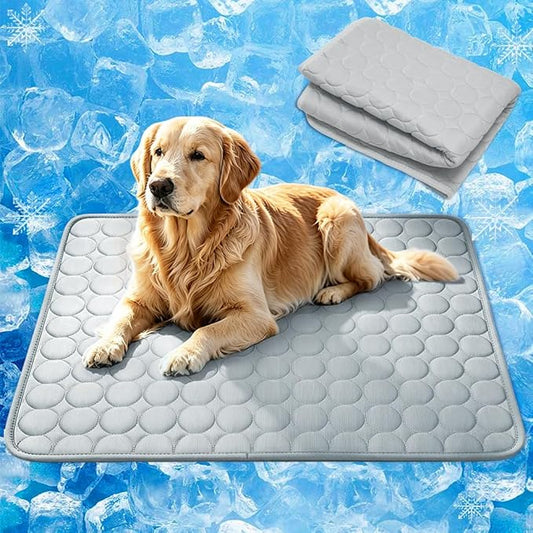 MeiLiMiYu Dog Cooling Mat 2026 Upgraded Arc-Chill Cooling Dog Bed Mat, Washable Pet Cooling Pad (Q-Max>0.4) Cooling Mat fo...