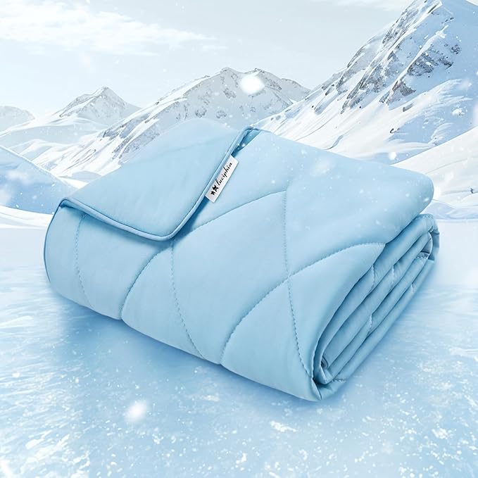 Luciphia Premium Cooling Dog Blanket for Small Medium Dogs Q-max>0.4 Washable Self-Cooling Cat Pet Mat Puppy Breathble Cal...