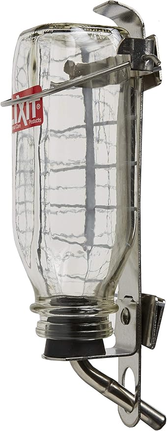 Lixit Heavy Duty Deluxe Glass Water Bottles for Birds, Dogs and Small Animals. (32oz Large Tube)