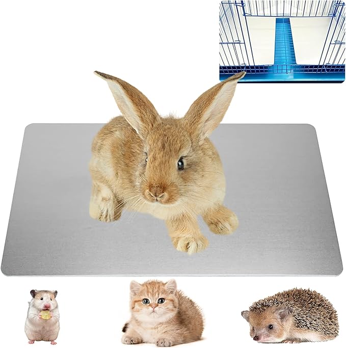 KABASI Rabbit Cooling Pad, Hamster Cool Plate Ice Bed, Pet Cooling Mat for Bunny Puppy Kitten Guinea Pig Cat & Other Small...