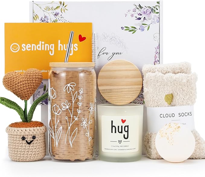 isolune Get Well Gifts Basket for Women - Hugs & Healing Luxury Care Package for Her, Feel Better Soon Gift Baskets - Symp...