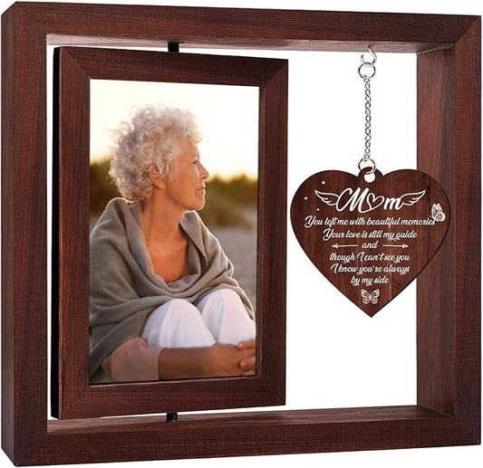 Vetbuosa Memorial Gifts for Loss of Mom, Mothers Day Gift for Mom in Heaven, Bereavement Picture Frame, Sympathy Gifts for...