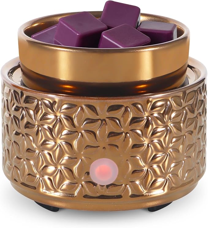 copinpin Electric Wax Melt Warmer 4-in-1 Candle Warmer for Scented Wax Melter Cute Ceramic Fragrance Wax Burner for Home O...