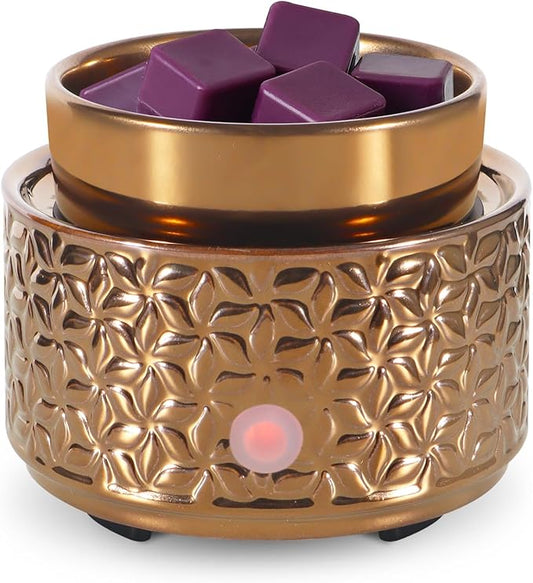 copinpin Electric Wax Melt Warmer 4-in-1 Candle Warmer for Scented Wax Melter Cute Ceramic Fragrance Wax Burner for Home O...