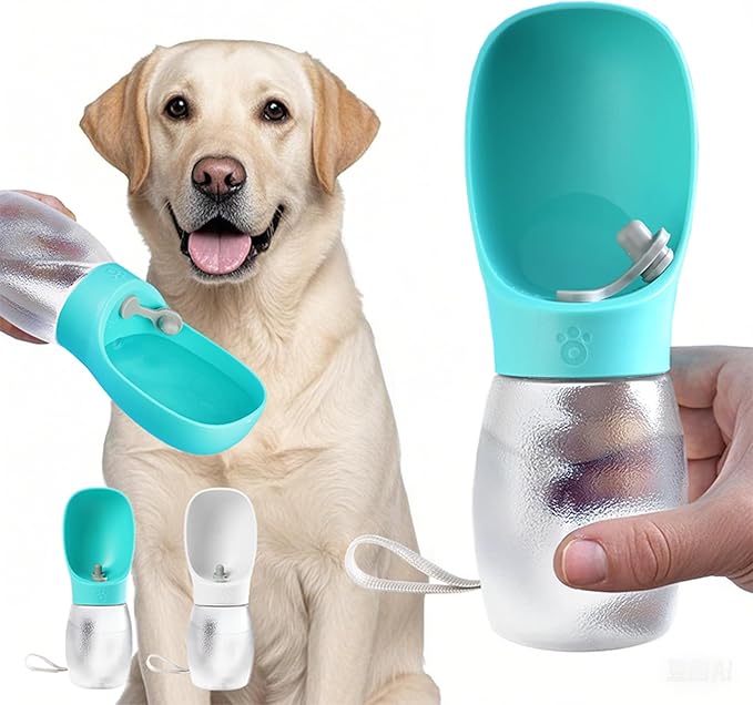 Kalimdor Dog Water Bottle,Leak Proof Portable Puppy Water Dispenser with Drinking Feeder, Dog Walking Accessories for Pets...