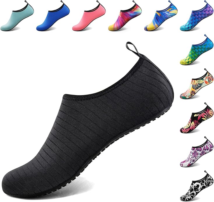 Homitem Water Shoes for Women Men Aqua Socks Swim Beach Pool River Slip-On Barefoot Quick-Dry Vacation Cruise Essentials A...
