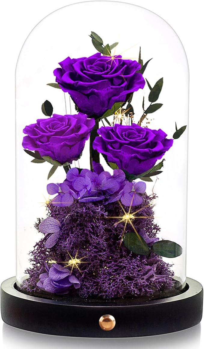 Agrul Mothers Day Flowers Roses Gifts for Mom,Forever Preserved Flower Rose in Glass Dome,Fresh Flowers for Delivery,Mothe...