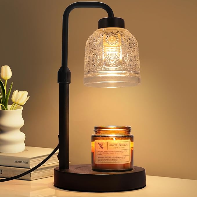 Yohonk Candle Warmer Lamp with Timer Dimmable, Adjustable Lamp Candle Warmer, Birthday Gifts for Women Mom, Wax Warmer Lam...
