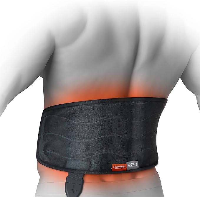 Pure Enrichment PureRelief Pro Far Infrared Universal Heat Wrap - Deep Muscle Relief for Back, Neck, Shoulder, & Knee Pain...