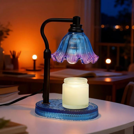 mzievesh Candle Warmer Lamp with Timer Dimmable, Adjustable Candle Warmer Lamp for Jar Candles 3-Wick, Flameless Smokeless...
