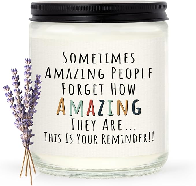 Craftique Gifts for Women, Birthday Gifts for Women- You're Amazing Candle- Friendship/Thank You/Inspirational Gift for Wo...