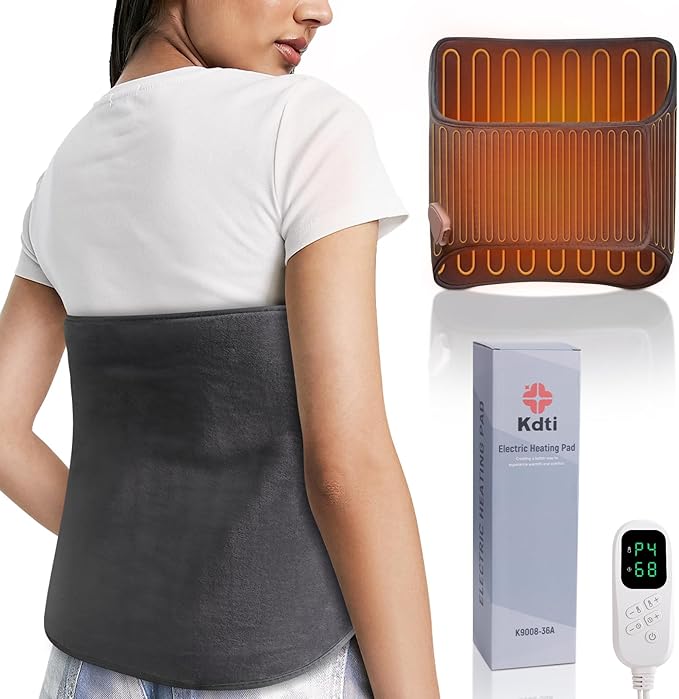 Heating Pad for Back Pain Relief – Extra-Large 15.7" x 50" Heating Pad, 6 Temperature Settings, 4 Timer Modes, Machine Was...