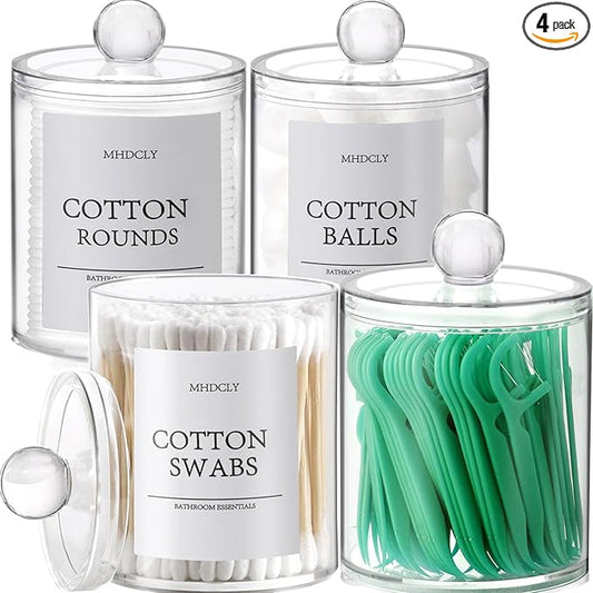 Bathroom Organizers and Storage,4 Pack Bathroom Accessories,Bathroom Decor,Home Decor,Bathroom Storage and Organization,Qt...
