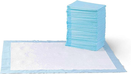 Amazon Basics Leak-Proof Dog and Puppy Potty Training Pee Pads with Quick-Dry 5-Layer Design, X-Large Size 28 x 34 Inch, B...