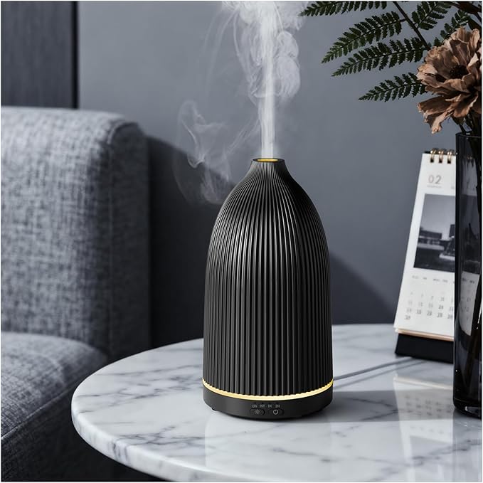 SALKING Essential Oil Diffuser, 100ml Aromatherapy Diffusers with Adjustable Mist Mode Timer Setting, Ultrasonic Diffusers...