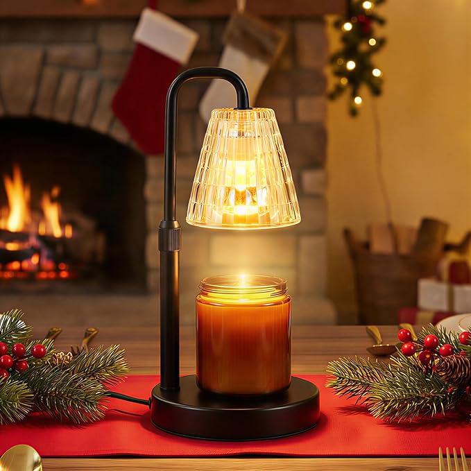 Glimra Candle Warmer Lamp with Timer,Dimmable Candle Warmwr for Jar Candles,Adjustable Cabdle Warmer Birthday Gifts,for Mo...