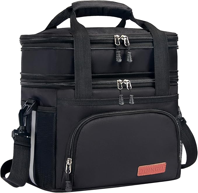 JOINGO Tactical Lunch Box for Men & Women – Expandable 16L Double Deck Insulated Cooler Bag for Work, Construction & 12-Ho...