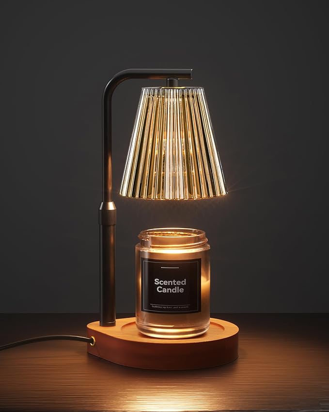 Cozmara Candle Warmer Lamp with Timer & Dimmer for Yankee Candles, Adjustable Height Candle Warmer for Jar Candles, Wax Me...