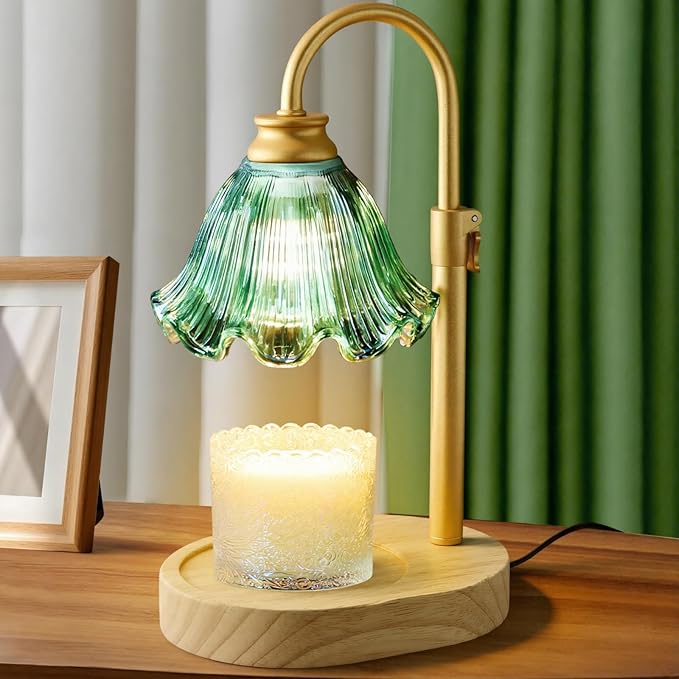 Maromamix Candle Warmer Lamp with Timer & Dimmer, Adjustable Height Electric Wax Melt Warmer for Scented Jar Candles, Home...