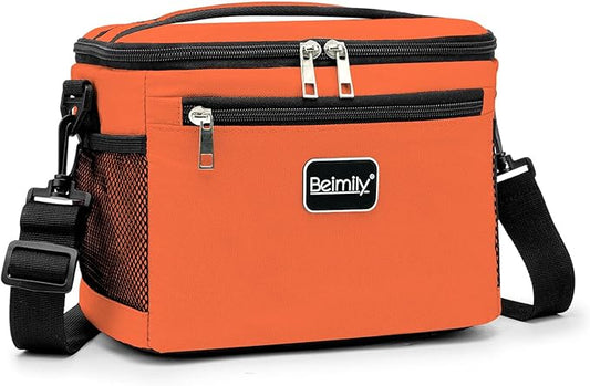 BEIMILY Lunch Box for Men/Women,Small Insulated Lunch Bag,Reusable LunchBox for work Picnic Beach,Leakproof Soft Cooler To...