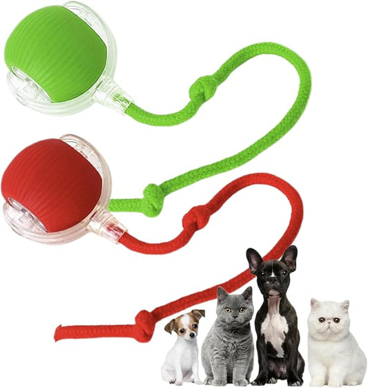 2 Packs Interactive Cat Toy,Electric DogBall Toy,Cat Toys For Indoor Cats,Chewie Viral Dog Ball,Adjustable Sports Rolling ...