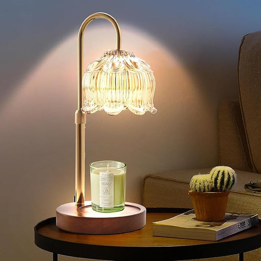 GEEZO Fragrance Candle Warmer Lamp，Electric Candle Warmer with Timer & Dimmer，Mom Christmas Birthday Gifts for Women, Hous...