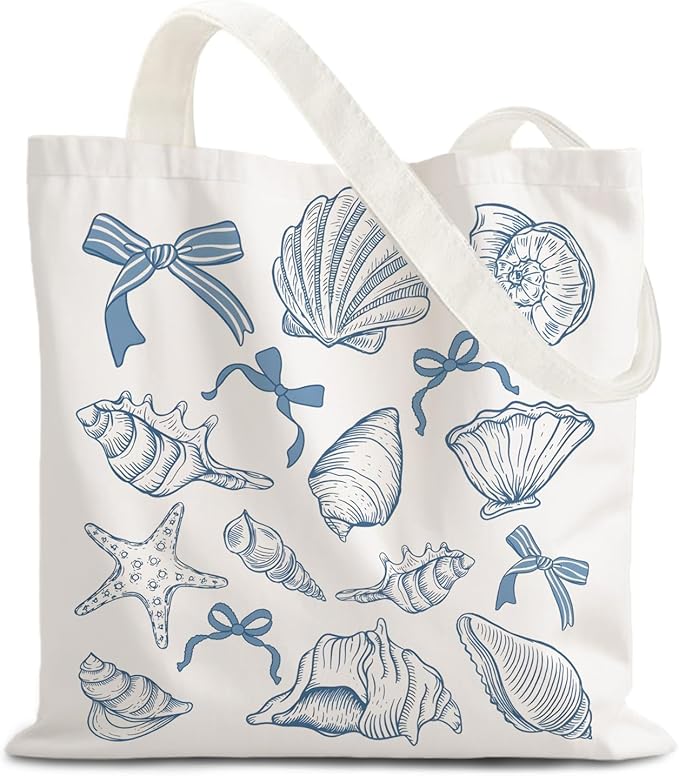 LZYRF FBB Ocaen Beachy Ocean Sea Fish Reusable Grocery Shopping Bag