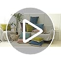 FIFU Couch Throw Pillow Covers 20x20 Inch Set of 2 - Jacquard Velvet Front & Neutral Textured Back, Decorative Cushion Cov...