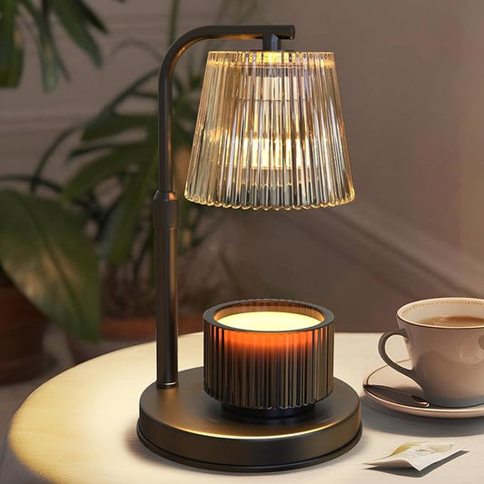Candle Warmer Lamp with Timer Dimmable - Adjustable Electric Wax Melt Warmer Scented Large Jar Candles Lights, House Warmi...