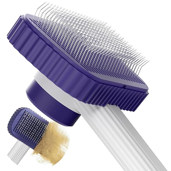 Garstor Cat brush, Cat Brush for Long or Short Haired Cats, Remove Loose Fur and Mats, Rounded Pins Reduces Painful Pullin...