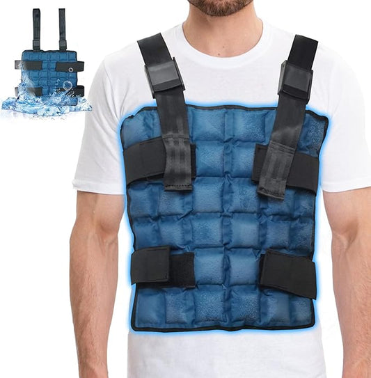 Blobuste Cooling Vest with Ice Packs, Adjustable Reusable Ice Cell Jacket for Men Women, for Outdoor Sports, Work, Hiking
