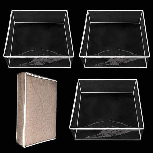 Geetery Plastic Sofa Seat Cushion Covers PVC Waterproof Couch Covers Furniture Sofa Seat Slipcover for Against Cat Dog Cla...