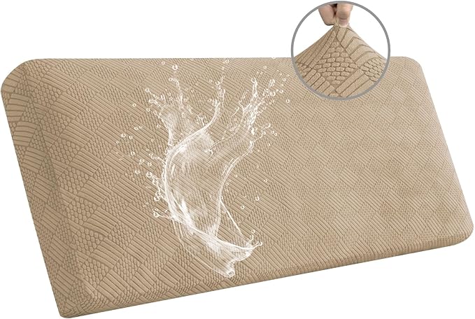 Easy-Going Waterproof Couch Cushion Covers for Couches and Sofas, Stretch Jacquard Sofa Seat Cover Replacement for Dogs, P...