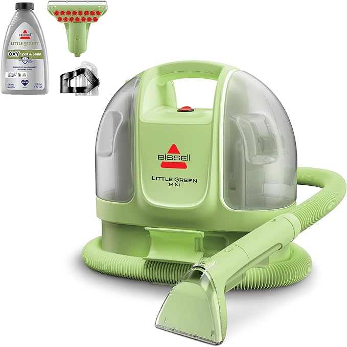 BISSELL Little Green Mini Portable Carpet and Upholstery Deep Cleaner, Car/Auto Detailer, with HydroRinse Self-Cleaning To...