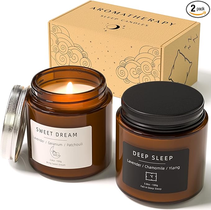 Scented Candles, BOYUJK Candles for Home Scented, Candle Set for Stress Relief and Promote Sleep, Candle Gifts for Women a...