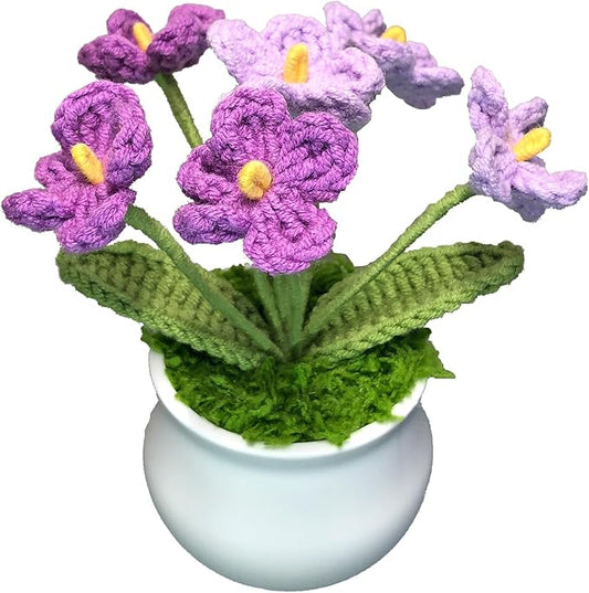 Joekaran Crochet Flowers Cute Small Flower, Self Care Gifts for Women Grandmother,Valentines,Birthday, Christmas Basket Gi...