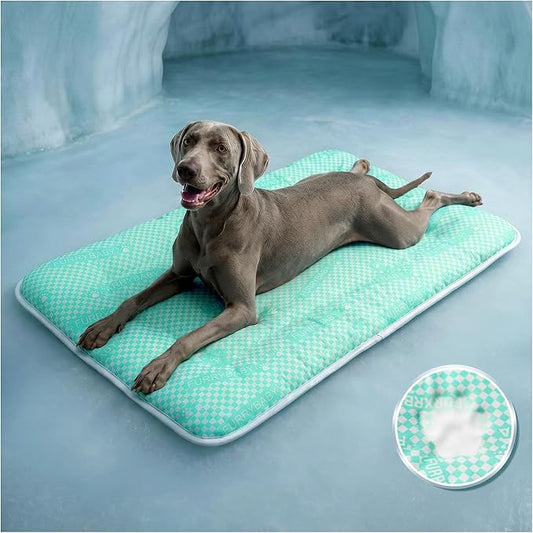 furrybaby Dog Cooling Mat Dog Bed mat, Extra-Thick Dog Crate Pad, Cat Bed, Washable Pet-Safe Magic Cooling Pad for Dogs Ca...